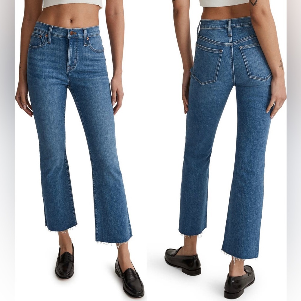 Madewell Kick Out Crop jeans, Cherryville wash, 25